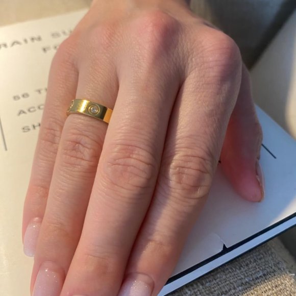 Neiman Marcus Love Friendship 18K Gold  Plated Ring - Picture 2 of 7